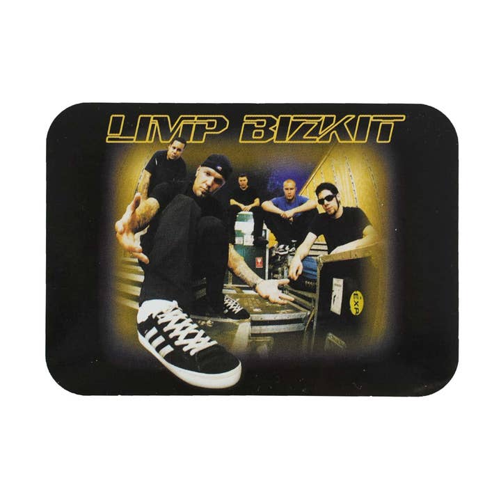 Rockabilia - Wholesale Sticker - Band Members Posed With Road Cases Photo Under Logo Sticker0