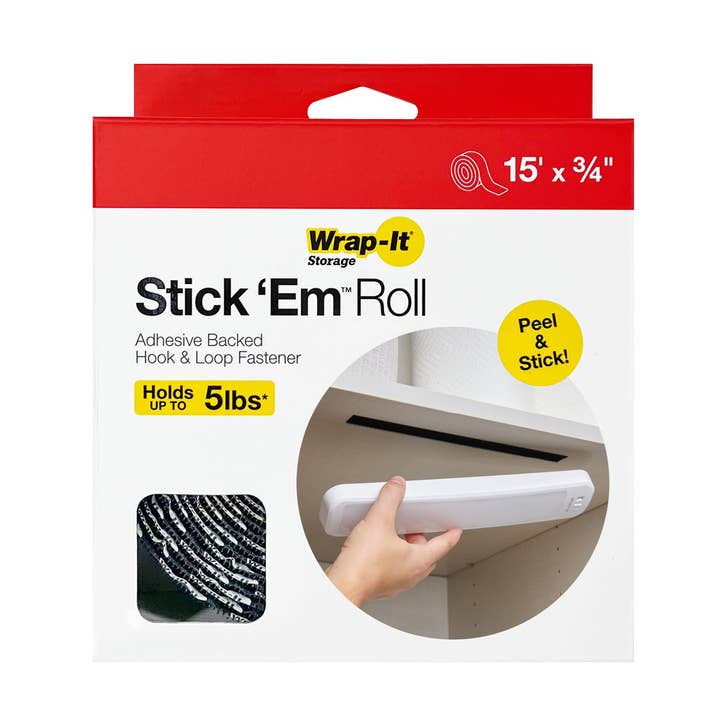 Stick 'Em™ - 15' x .75" Roll for wholesale by Wrap-It Storage