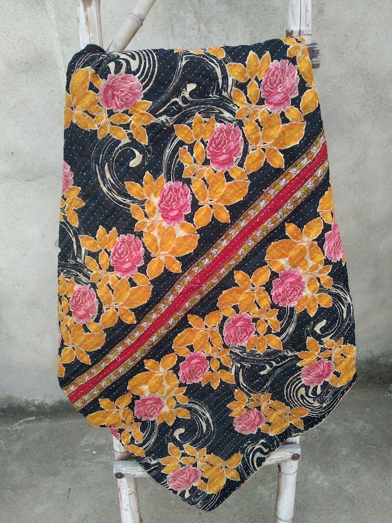 Meghcraft - Wholesale Quilt - Cotton Vintage Quilted Blanket-Bohemian Bed Decor Throw10