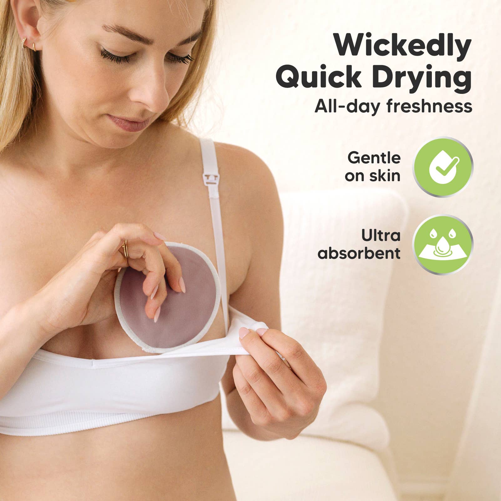 Lovelle KeaBabies Soothe Reusable Nursing Pads for Breastfeeding for wholesale on Faire5