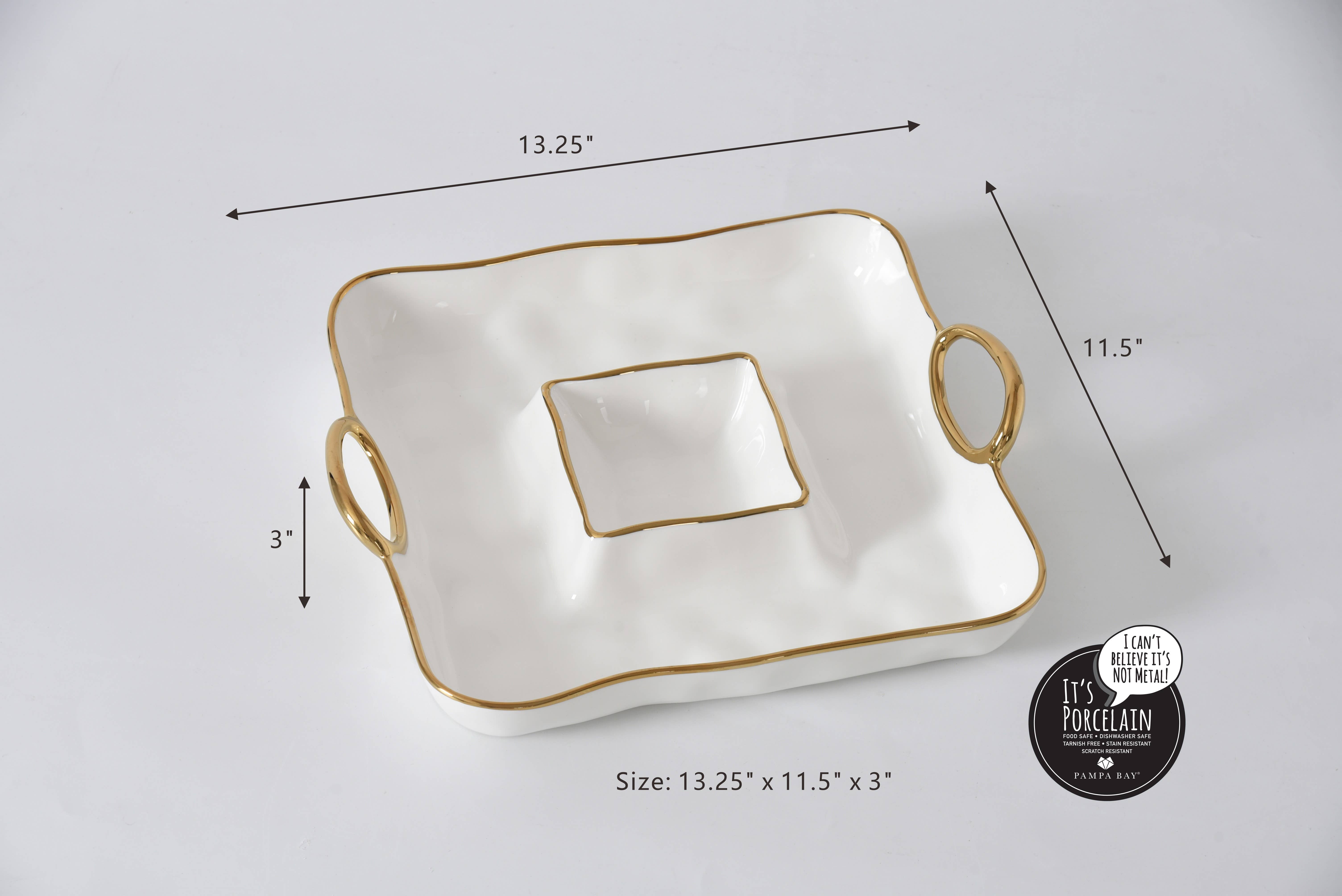 Pampa Bay - Wholesale Condiment/Dip Bowl - Square Chip & Dip1