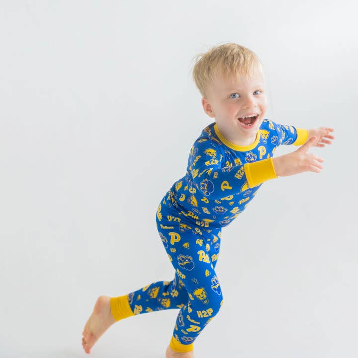 Tailgate Tikes - Wholesale Sleepwear Set - Kids - Pitt Panthers Two-Piece Pajama Set5