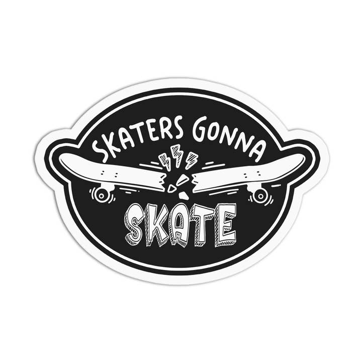 Girls Printing House - Wholesale Sticker - Skateboard Skaters Gonna Skate 2 Textured Waterproof Sticker0