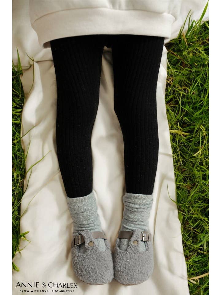 Annie & Charles - Wholesale Fashion Leggings - Kids - Annie & Charles® knitted rib leggings made from organic cotton