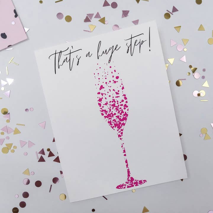 That's A Huge Step! Encouragement Card for wholesale by Woohoo! Stationery