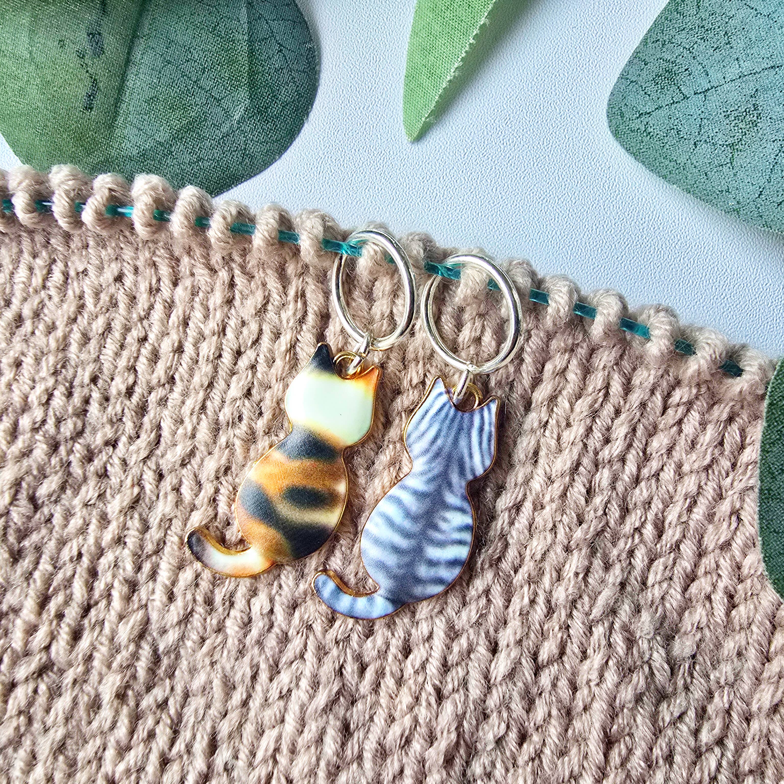 Knit and Purr - Wholesale Knitting/Crochet Supplies - Ellie Cat Stitch Markers2
