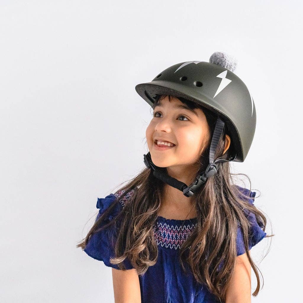 Sawako: The Stylish Helmets – wholesale Bike/scooter – Kids – Kids Lightning Bolt: Black4