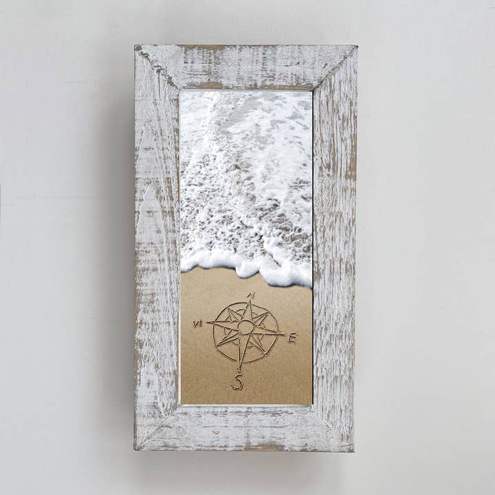 LISART LLC - Wholesale Art Print - Framed Waves - compass rose 079