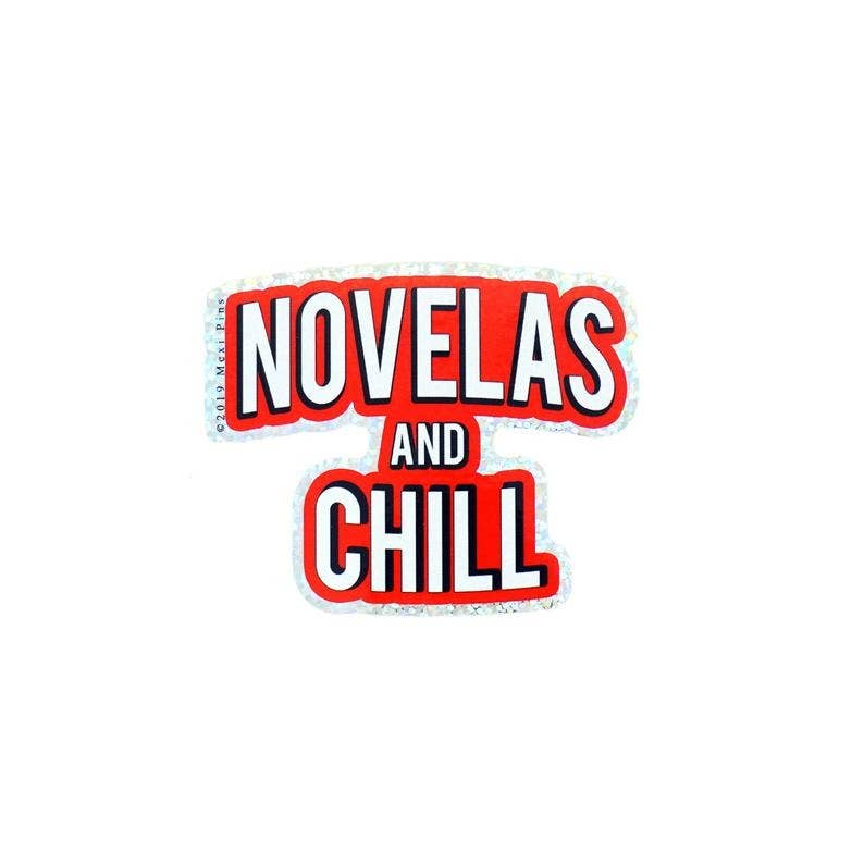 PARTIMEWORKS - Vendita all'ingrosso Adesivo - Adesivo Novelas and Chill 7,6 cm3