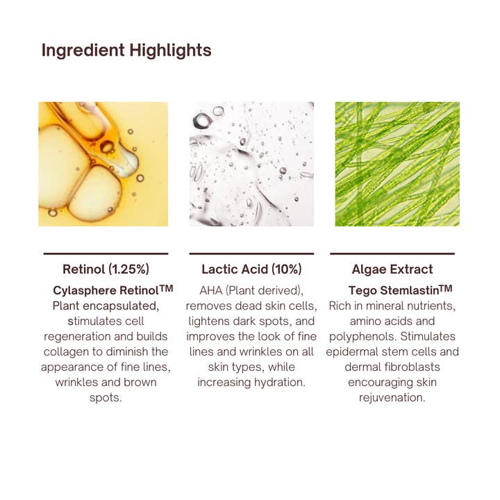 PureCeuticals Skin Care - Wholesale Facial serum/concentrate - Retinol & Lactic Resurfacing Treatment4