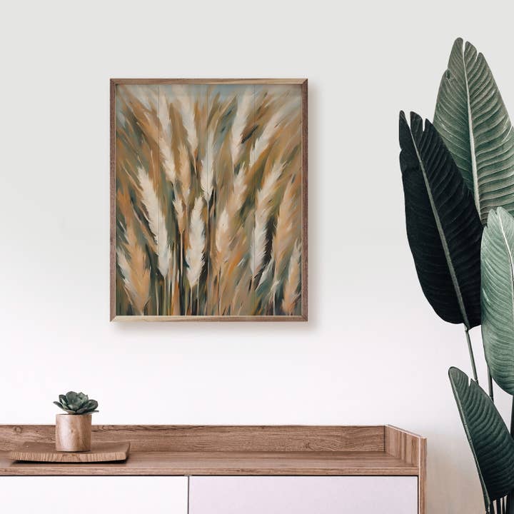 Kendrick Home - Wholesale Art Print - Pampas Grass Field Tans And Whites