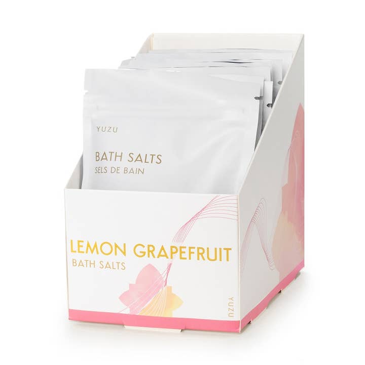 Mini Packet - Lemon Grapefruit Bath Salts (3oz) for wholesale by YUZU