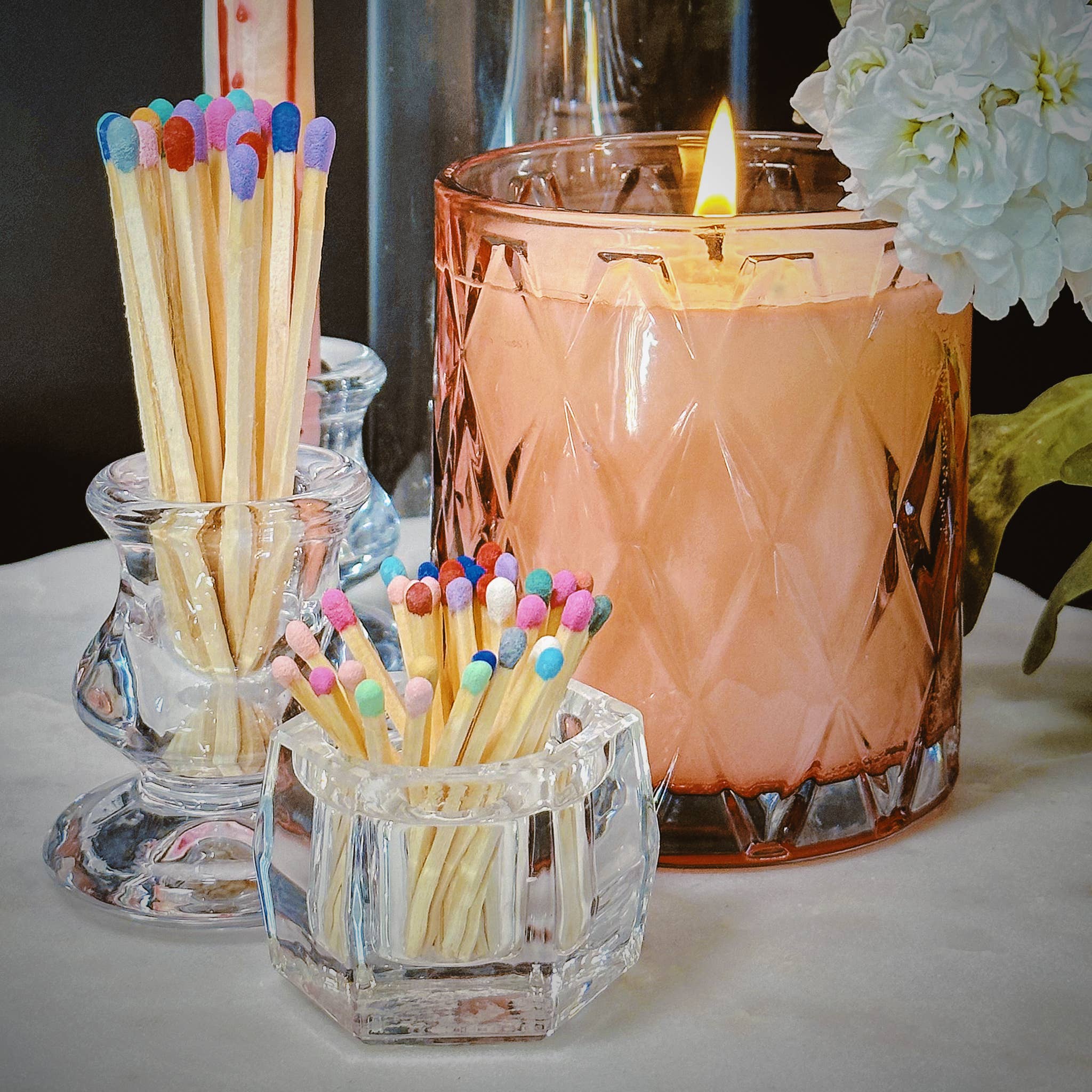 Thankful Greetings - Wholesale Matches - 4" Refill Matches - Colors of Your Choice + Striker Stickers33