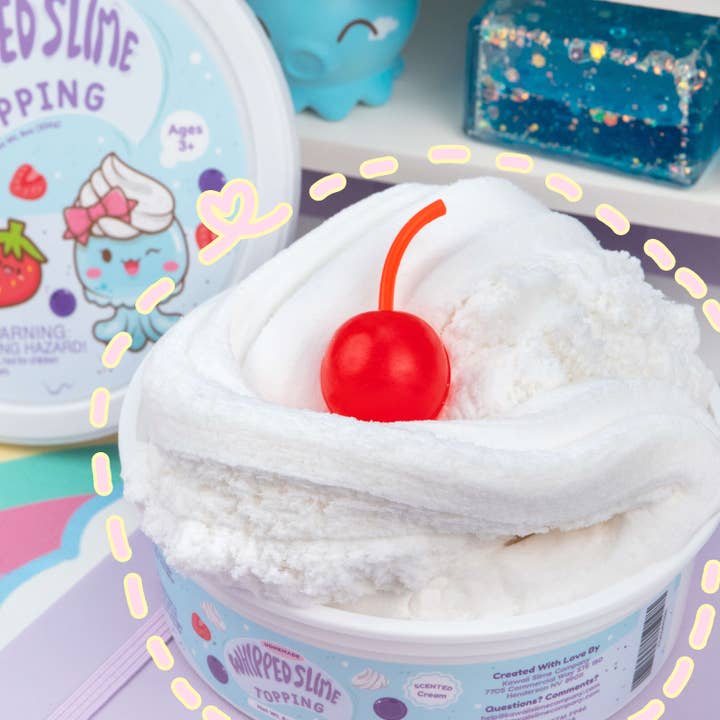 Kawaii Slime Company - Wholesale Putty/Slime - Kids - Cool & Slimey Whipped Topping 8 oz (4pcs/case)
