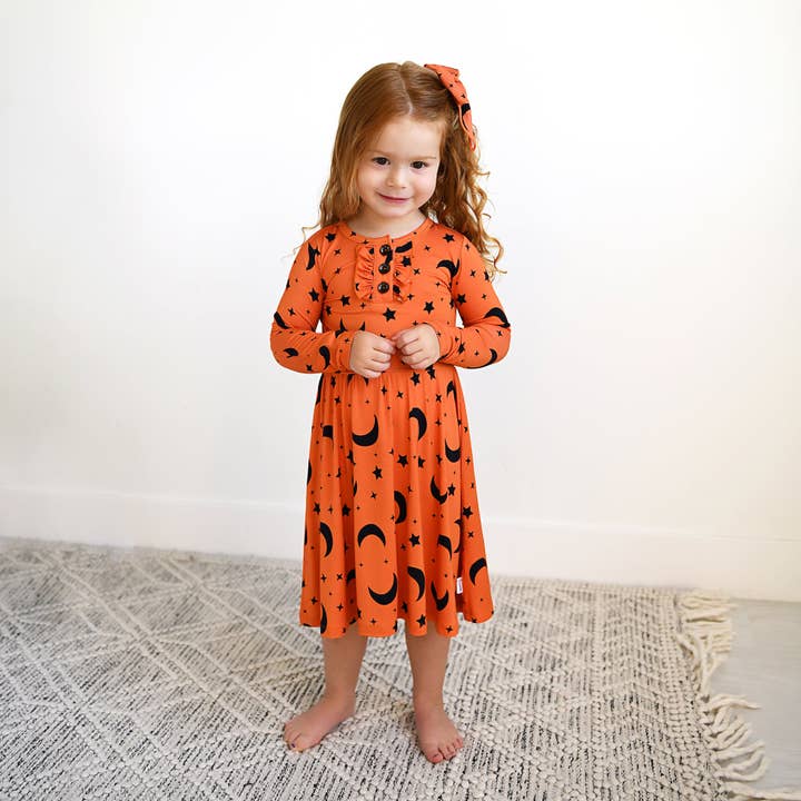 Gigi and Max - Wholesale Dress – Kids - Blaise Orange Moon TUTU DRESS1