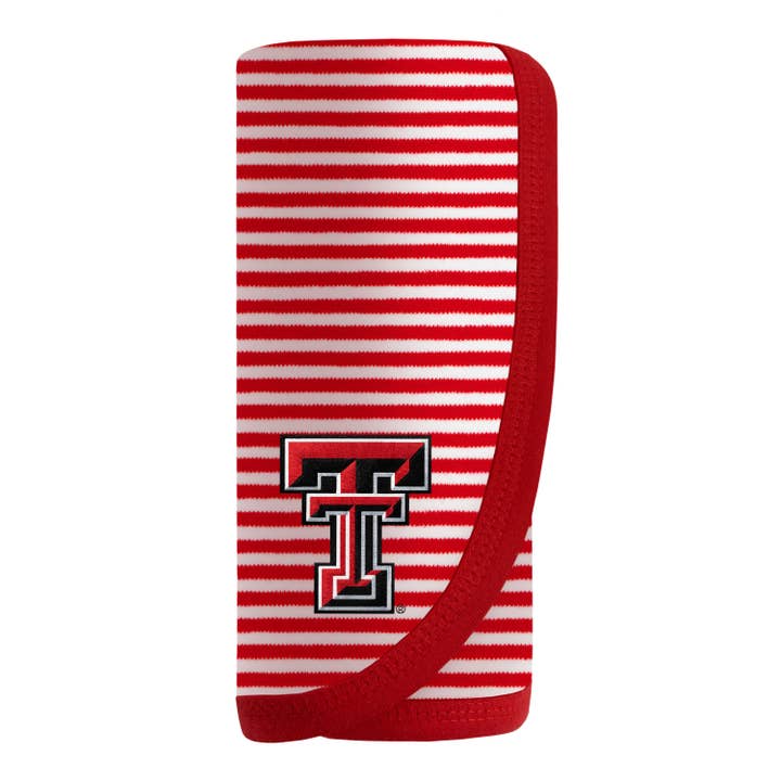 Texas Tech Red Raiders Striped Infant & Toddler Blanket for wholesale by Creative Knitwear