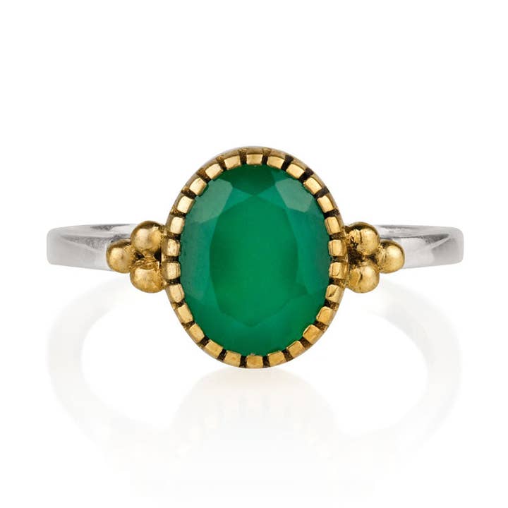 Sundar Ring - Green Onyx for wholesale by Charlotte's Web Jewellery