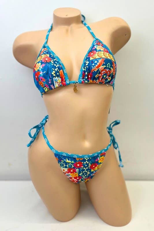 Yira - Venta al por mayor Traje de baño de dos piezas - Mujer - Conjunto de Bikini con Encanto Floral Boho Chic3