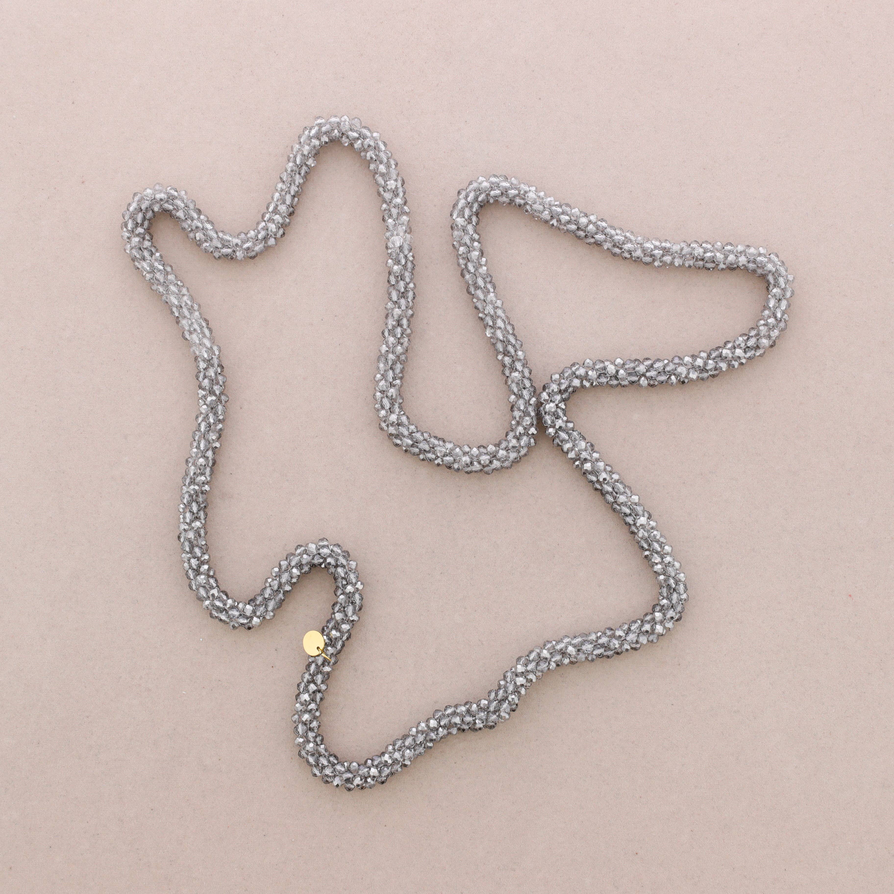 Sonata - Wholesale Kliksieraden - Lange Ketting Facetkristallen 1,2M*4mm3