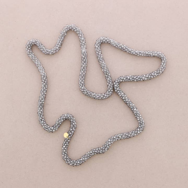 Sonata - Wholesale Kliksieraden - Lange Ketting Facetkristallen 1,2M*4mm3