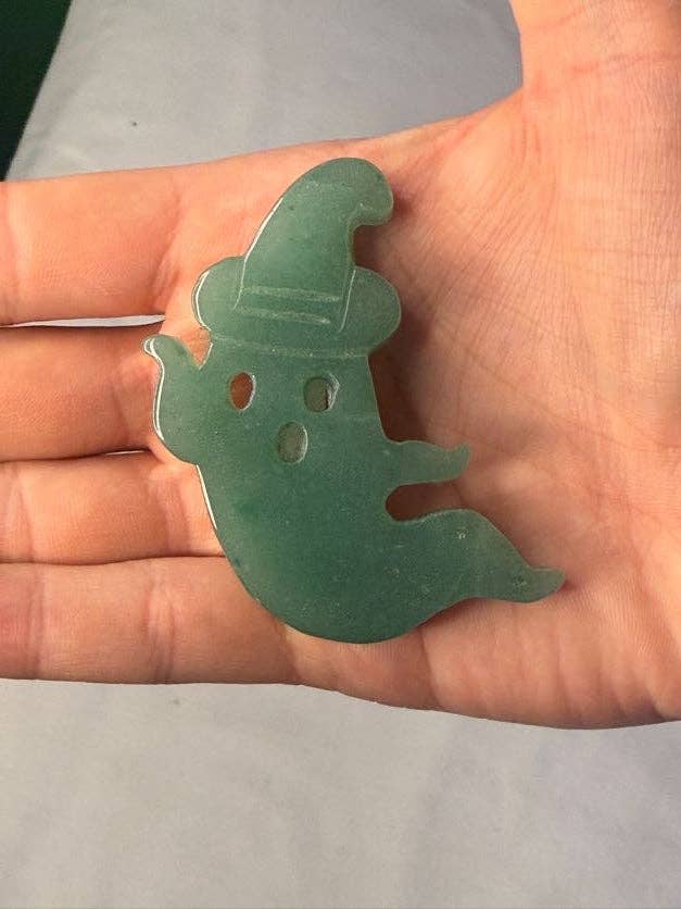 Grøn Aventurin Heksehat Spøgelse Plade for engroshandel hos Chaotic Crystal Chick Co.