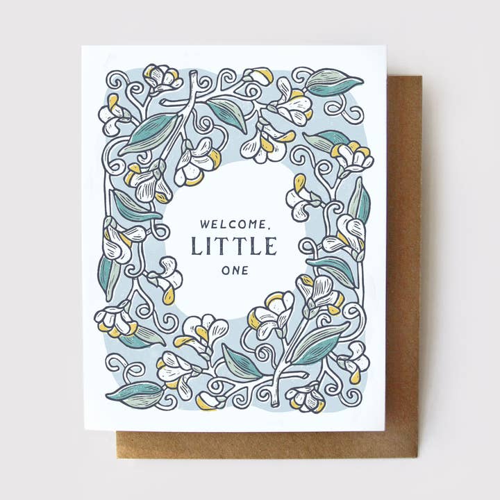 Welcome, Little One Card - Baby Card per la vendita all'ingrosso da parte di Root & Branch Paper Co.