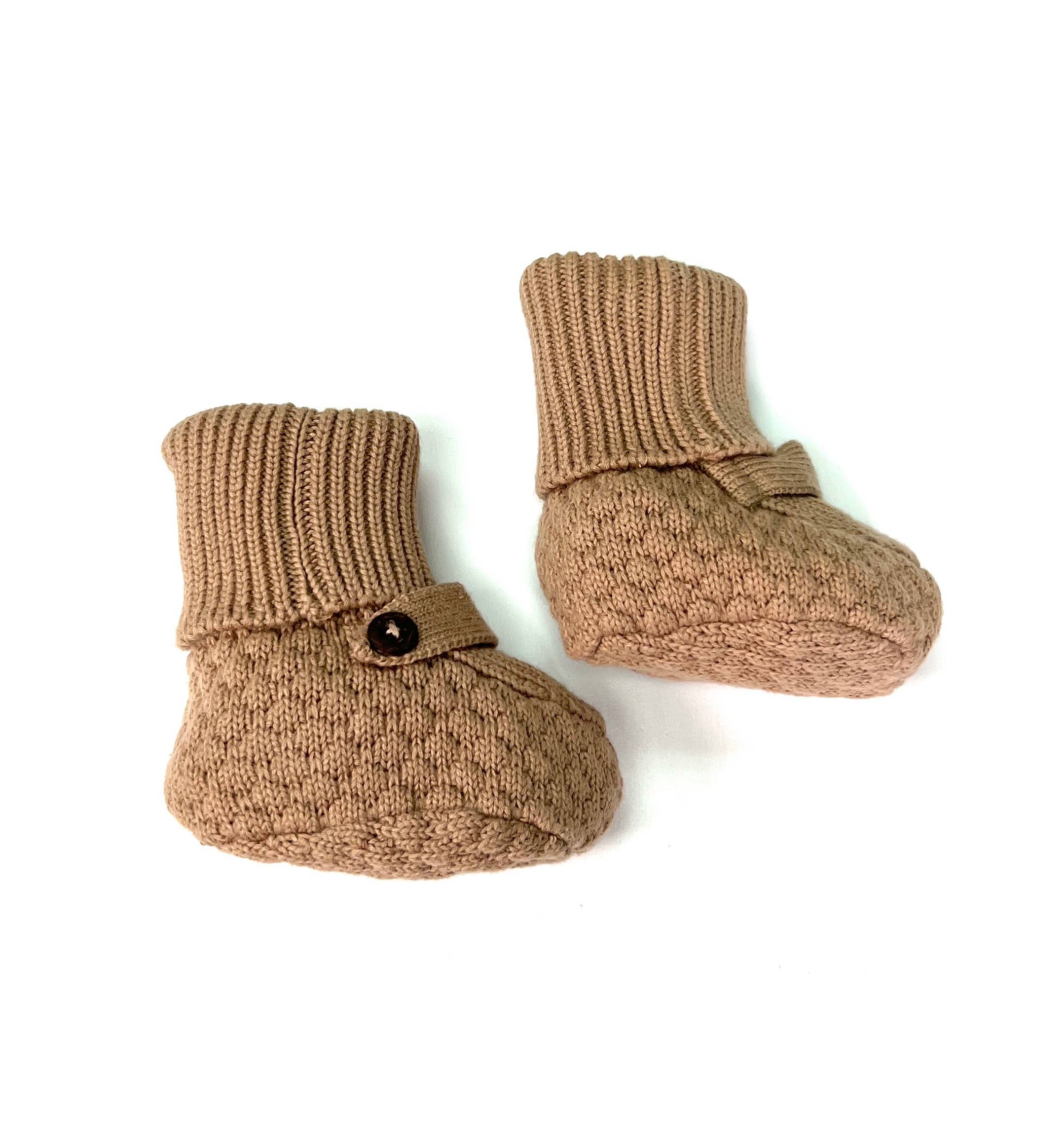 Viverano Organics - Wholesale Booties - Baby - Milan Earthy Baby Booties Shoes Sweater Knit -Organic Cotton6