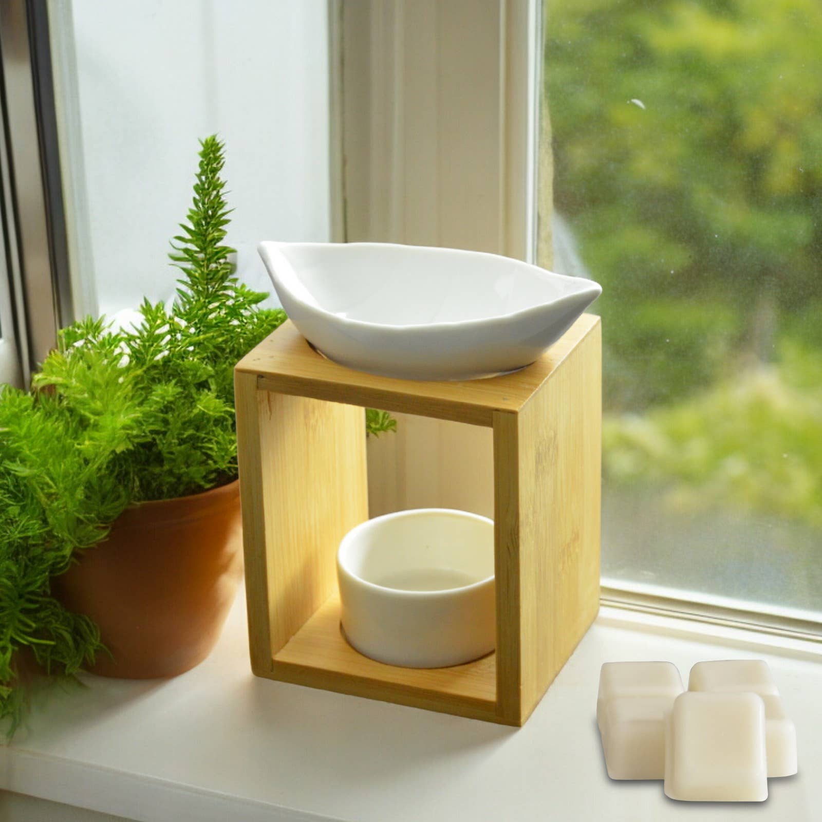 Zen'Arôme - Wholesale Oil Warmer - Bamboo Foliage Ceramic Wax and Melter Warmer5