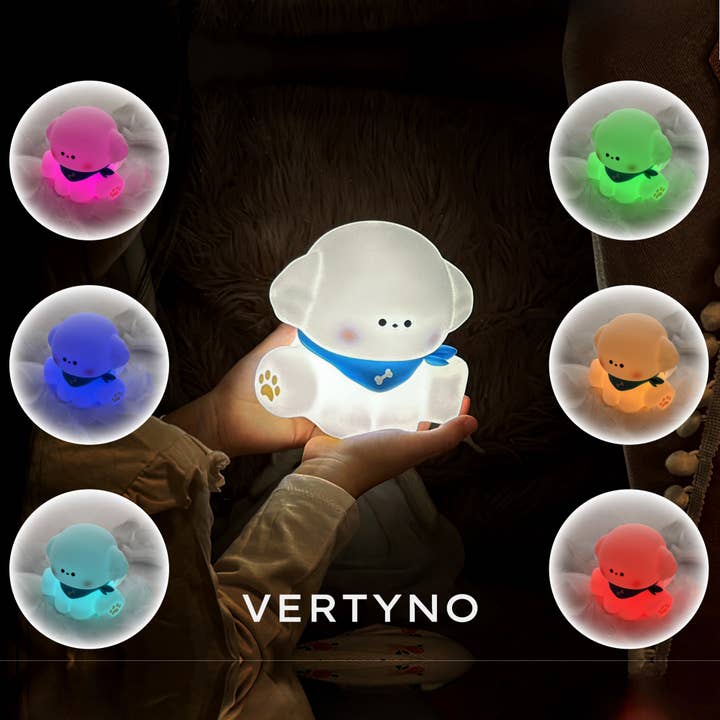 VERTYNO - Wholesale Night Light - Kids & Baby - Silicone LED Touch Night Light Dog – Loulou by VERTYNO2