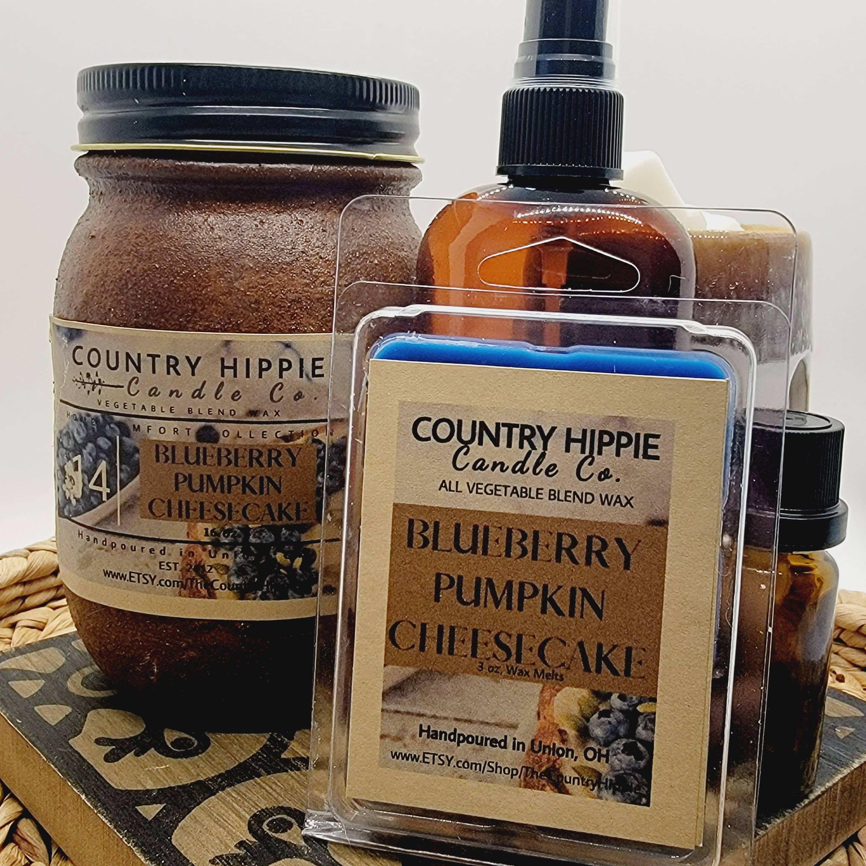 Country Hippie Co. – Großhandel Kerze im Glas / gefüllte Kerze – Blueberry Pumpkin Cheesecake Rustikale Bauernkerze im2