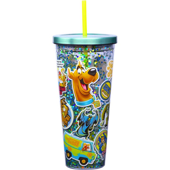 Scooby Doo 32oz Glitter Cup for wholesale by Spoontiques, Inc