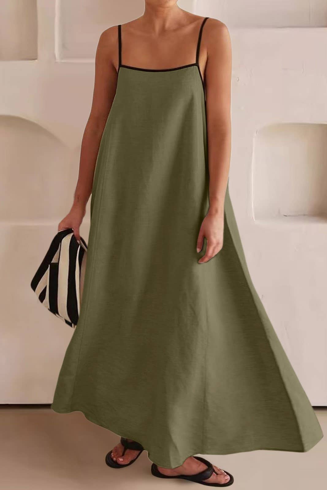 Rosa Clothing - Wholesale Dress - Women's - Minimalism chic vibe Spaghetti straps dress12