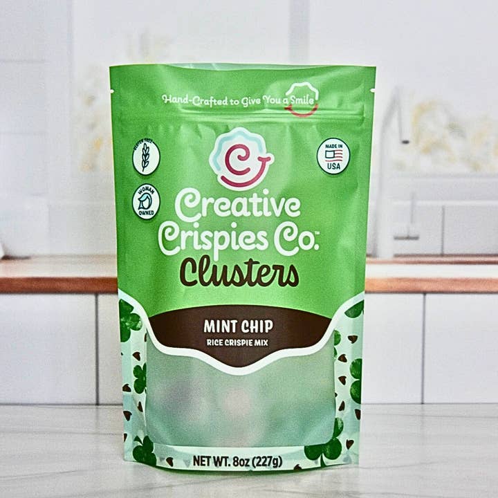"Clusters" Mint Chip Crispie Mix - Case of 6 for wholesale by Creative Crispies Co.