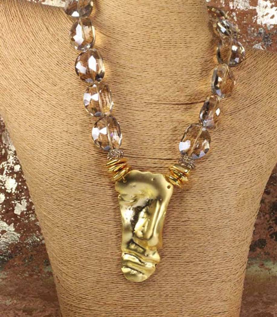 Aclue! Jewelry by Celest Anderson - Wholesale Pendant/Charm Necklace - Her Mask4