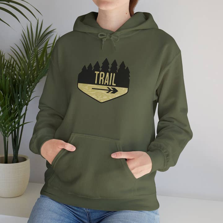 Restored By Nature Company - Wholesale Hoodie - Women's - Hiking Trail Sign Hoodie – Cozy Cotton-Blend Adventure Sweat28