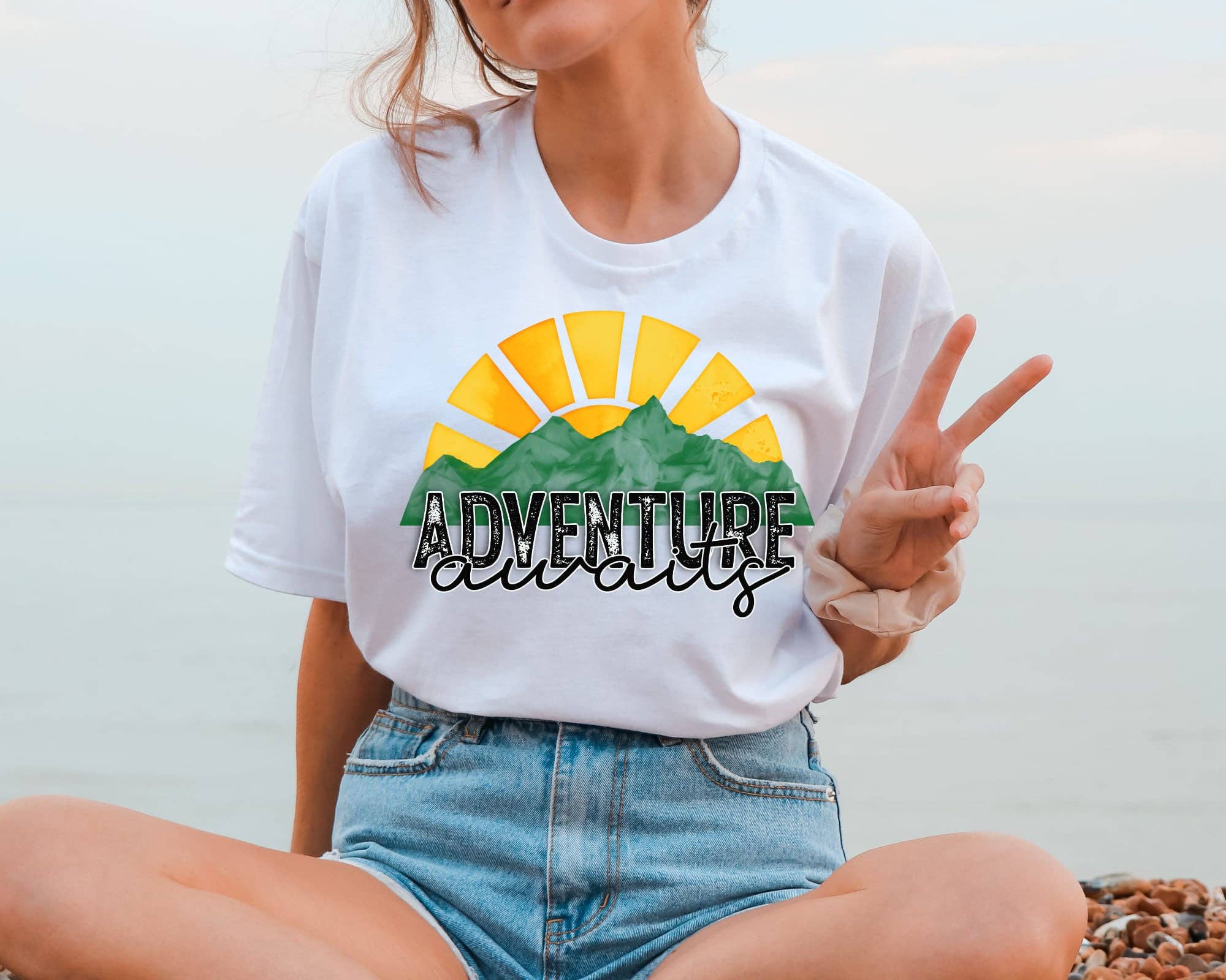 Cash & Drix Wholesale - Vente T-shirt à imprimés – femme - Adventure Awaits - T-shirt0