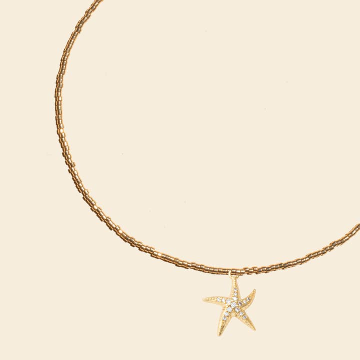 Apsara Jewels - Wholesale Pendant/Charm Necklace - Gold Necklace - Starfish Pendant
