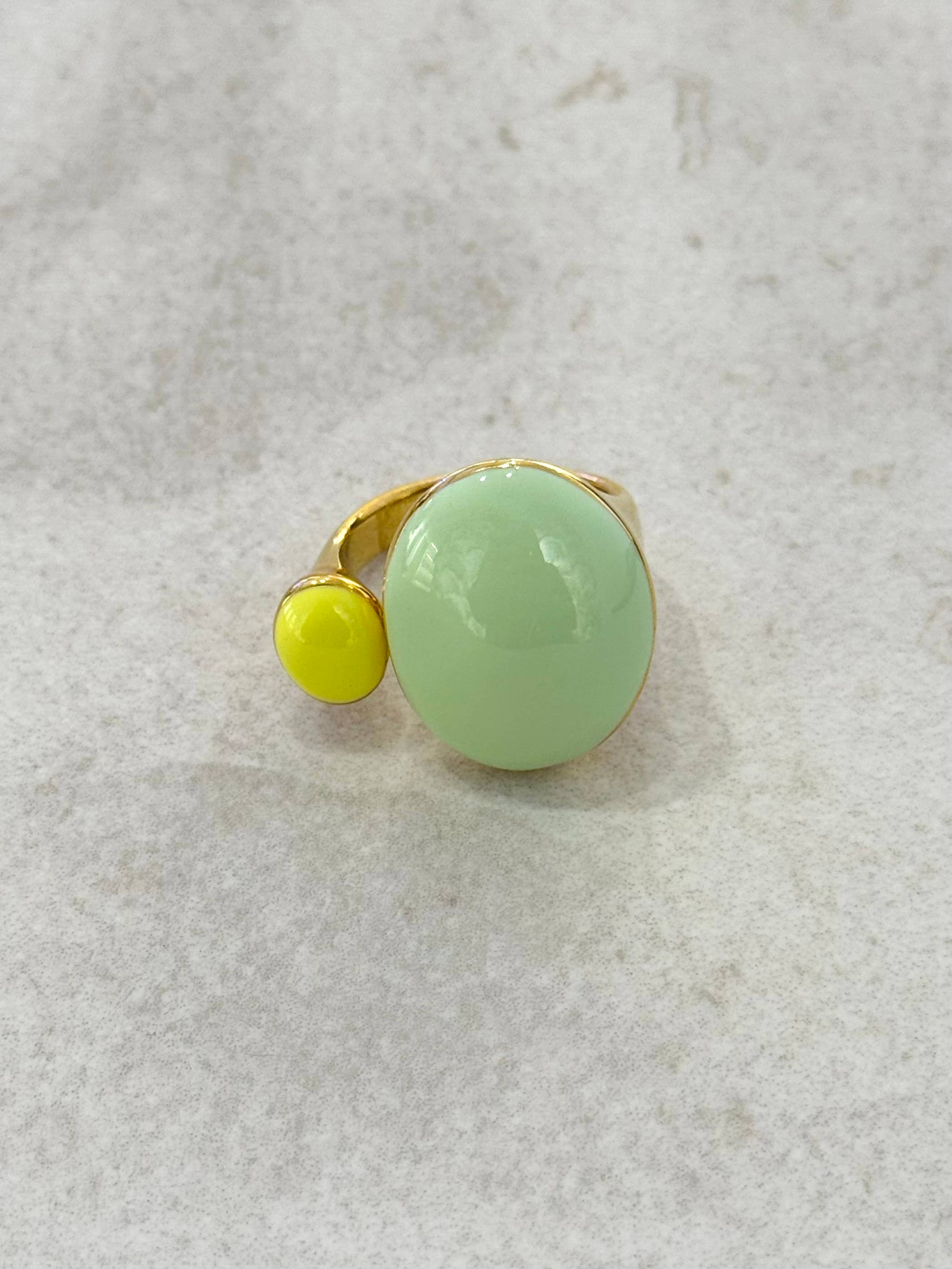 Cassette Barcelona - Wholesale Multi-Finger Ring - Morris Stainless Steel Enamel Ring1