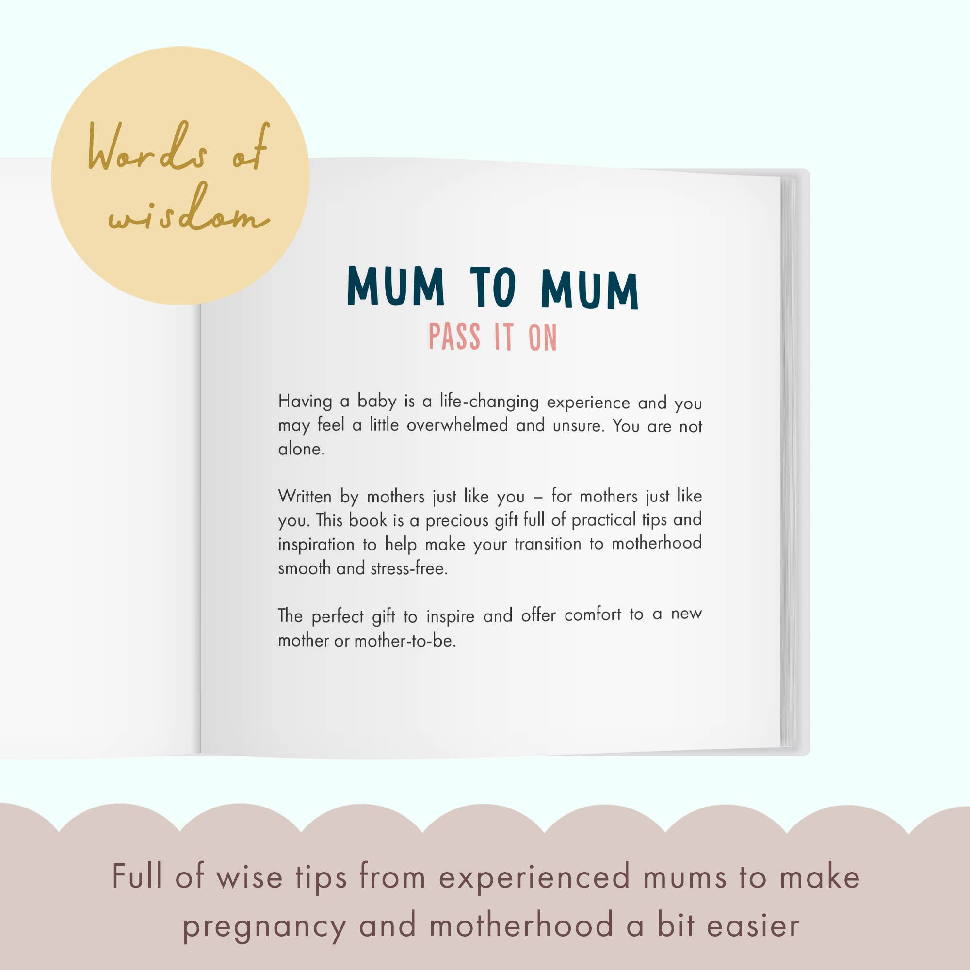 FROM YOU TO ME Gifts – wholesale New mom gift box/set – Mum to Mum Pass It On Gift Book | Mum To Be Keepsake2