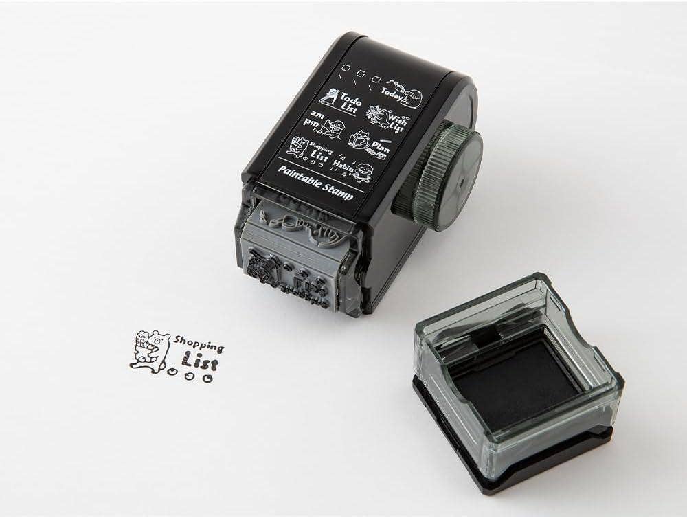 「FUNJI」In Japan - Wholesale Rubber/Decorative Stamp - MIDORI Paintable Rotating Stamp To-Do List Gift0
