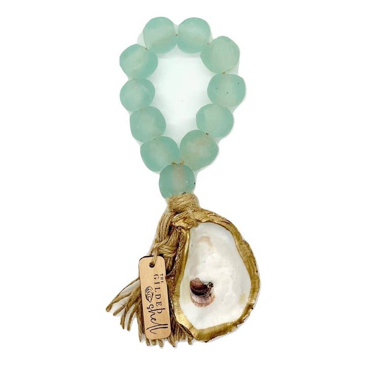 The Gilded Shell - Wholesale Decorative Tabletop Object - The Tide Pool - Sea Glass