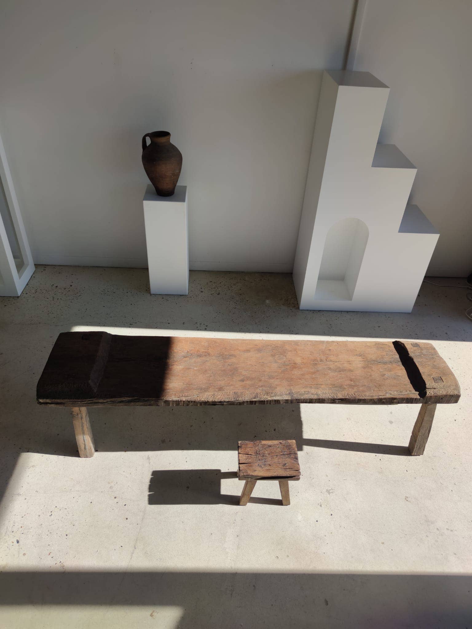 Office Objets - Wholesale Bench - Very large antique teak bench H:50cm L:2m0612