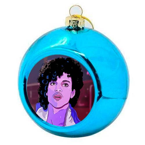 ART WOW - Wholesale Ornament - Christmas Baubles 'Purple Rain Prince' Ornament1