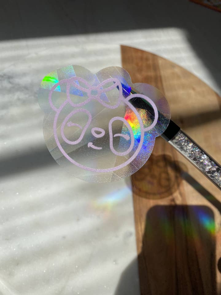 Patty Sun catcher Sticker for wholesale by Sparkly Paper Co