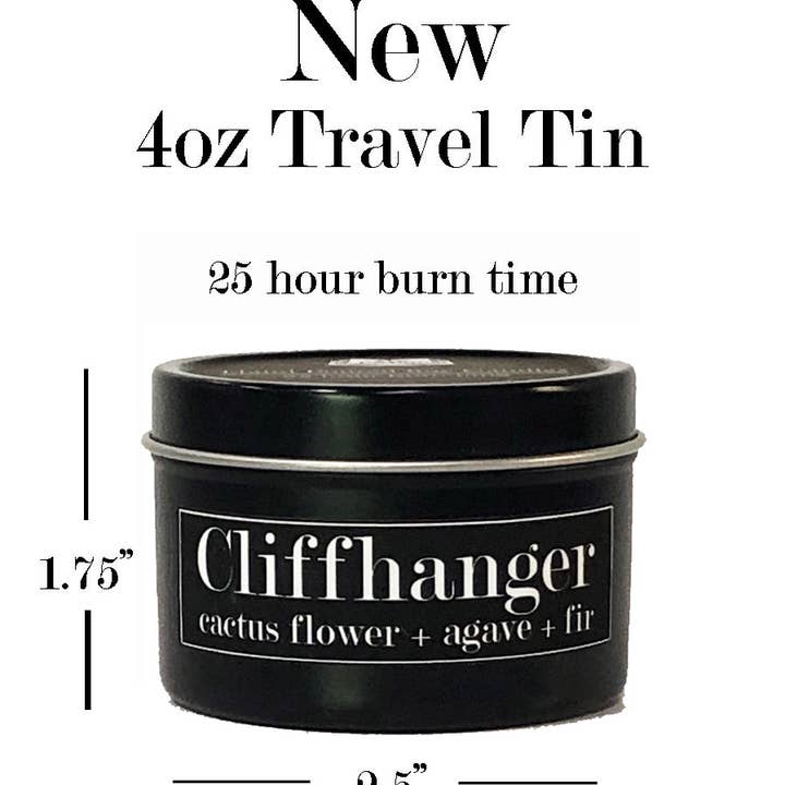 Fly Paper Products - Vente Bougies de voyage - Bougie Cliffhanger 4oz Fleur de Cactus + Agave + Sapin