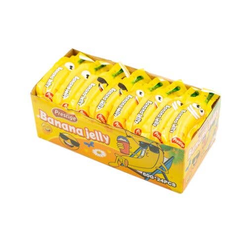 CargoPirate - Wholesale Gummy - Prestige Banana Jelly 24x60g1
