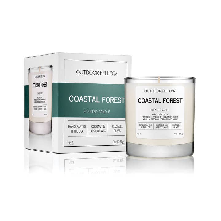 Coastal Forest Scented Candle for wholesale by Outdoor Fellow