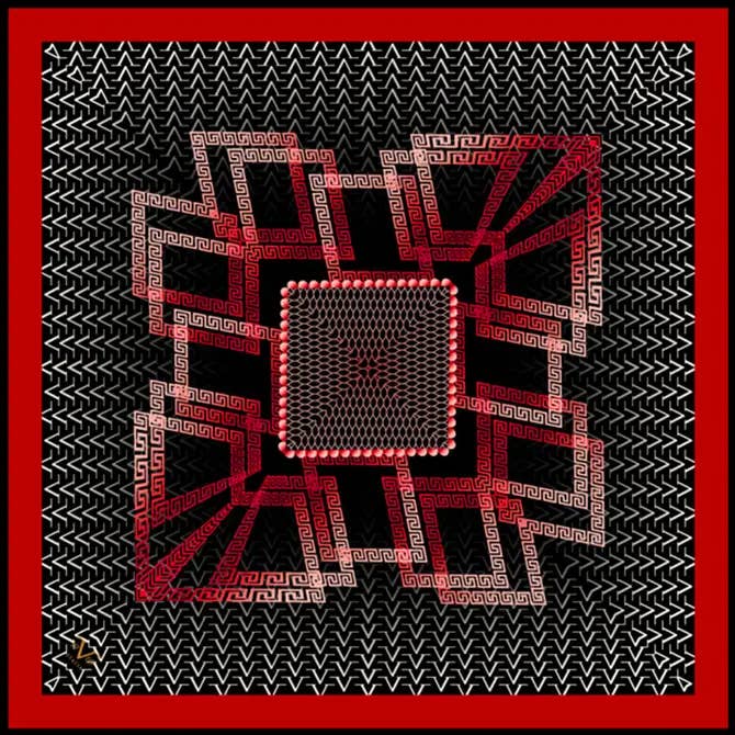 Versace 19.69 Abbigliamento Sportivo SRL - Wholesale Scarf - Women's - FOULARD DAPHNE- RED