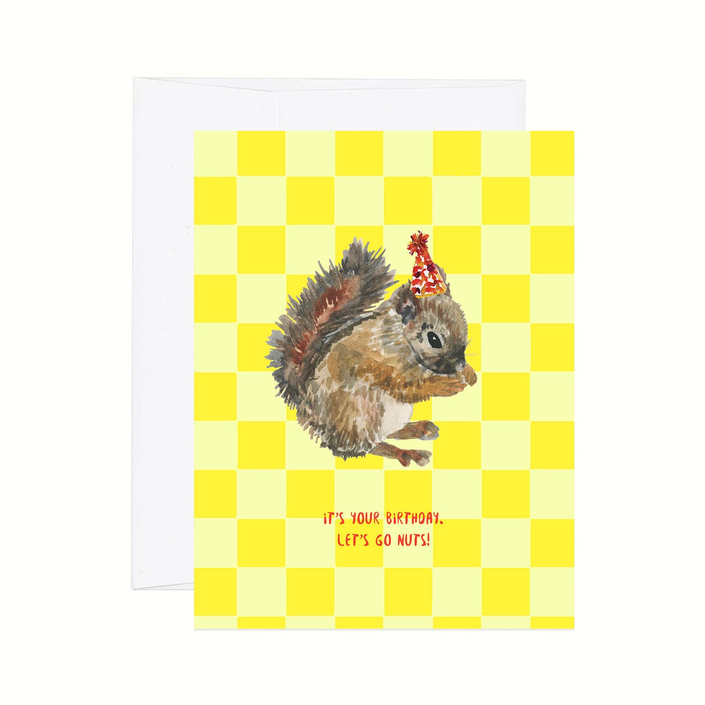 Margaret Joy – wholesale Birthday card – Squirrel - Go Nuts0