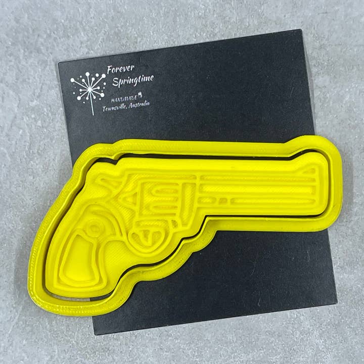 Forever Springtime - Venta al por mayor Cortapastas - Cortador de galletas y sello estampado Country GUN para fondant, arcilla polimérica, arcilla o plastilina3